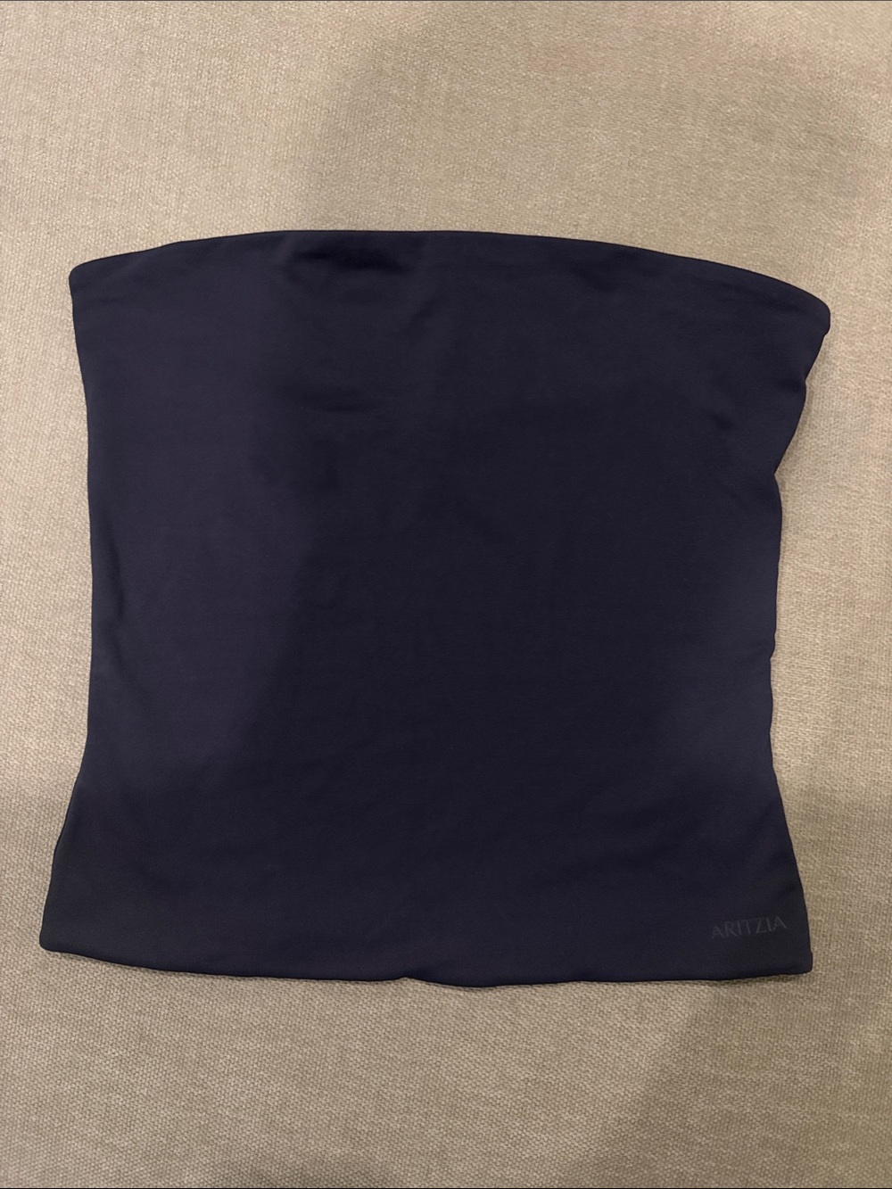 Aritzia Navy Strapless Tube Top - Solid Navy